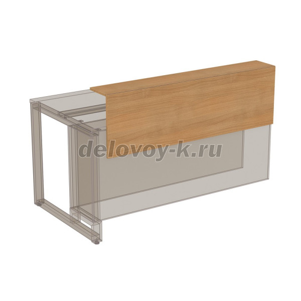 16НПК.012.1 Надставка президиум укороченная для стола переговоров (1100*200*400) рис2