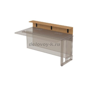 16НПК.012.2 Надставка президиум для стола переговоров (1200*200*400) рис1