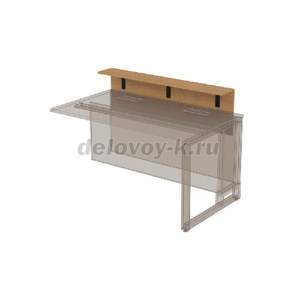 16НПК.012.1 Надставка президиум укороченная для стола переговоров (1100*200*400) рис1